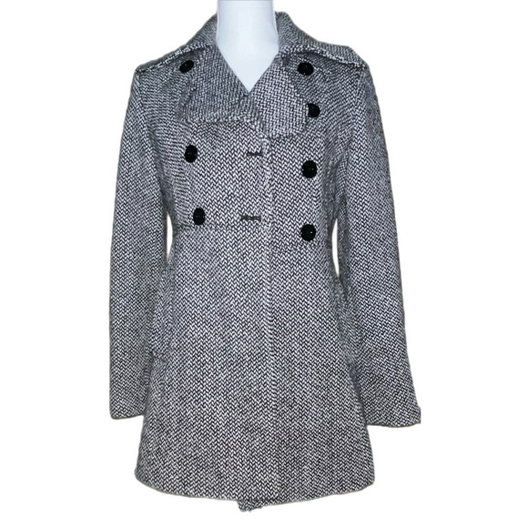 Rare Vintage - Guess - Tweed Pea Coat - Houndstooth - No Size/See Measurements - Picture 2 of 6